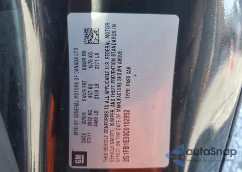 2012 Chevrolet Camaro Lt z USA, uszkodzony, nr VIN 2G1FB1E30C9102852